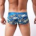NEARTIME Men's Underwear, Classic Briefs Man Flower Print Boxer Under Wear Full Briefs