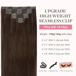 GOO GOO Clip in Hair Extensions Real Human