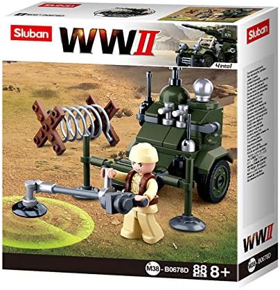 SlubanKids Creative Building Blocks Set | Imaginative Indoor Games Toys for Kids | Army Building Blocks WWII Series (WWII Building Toy)