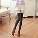 Morecome Women Lace Winter Over Knee Leg Warm Soft Knitting Crochet Sock Legging (Dark Grey)