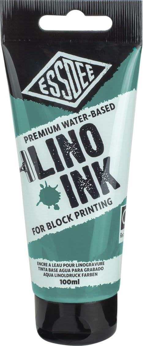 Essdee Block Printing Ink, Viridian, 100ml