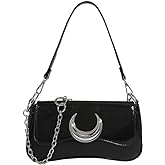 Sunwel Fashion Multi-Ways Moon Purse 2000s Y2k Crossbody Crescent Handbag Double Straps Satchel Shoulder Bag for Women