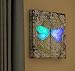 Clever Creations Light Up Dragon Fly Canvas Wall Art Antique Styled Dragonfly Wall Art with LEDs | 11.75