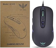 Key Idea Gaming Mouse Wired Optical Mouse 4000 Dpi And 1000 Hz Polling Rate Led Rgb Lights And 7 Buttons For Laptop Mac Black 20 Buy Online At Best Price In Uae Amazon Ae