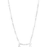 Sigma Kappa Necklace — SK Greek Letters Necklace, Silver Plated Sorority Gifts Necklace, Long-Lasting Sigma Kappa Gifts for Women