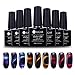 CoulorButtons 3 Boxes 7.5ml UR SUGAR 3D Chameleon Cat Eye Magnetic Gel Soak Off Manicure Nail Art UV Gel Polish Magnetic Stick
