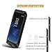 Feitenn Samsung Galaxy S8 Plus case, Extreme Hybrid Armor Alloy Aluminum Metal Bumper Soft Rubber Military Heavy Duty Shockproof Hard Case for Samsung Galaxy S8 Plus Screen Protector Gift (Black)