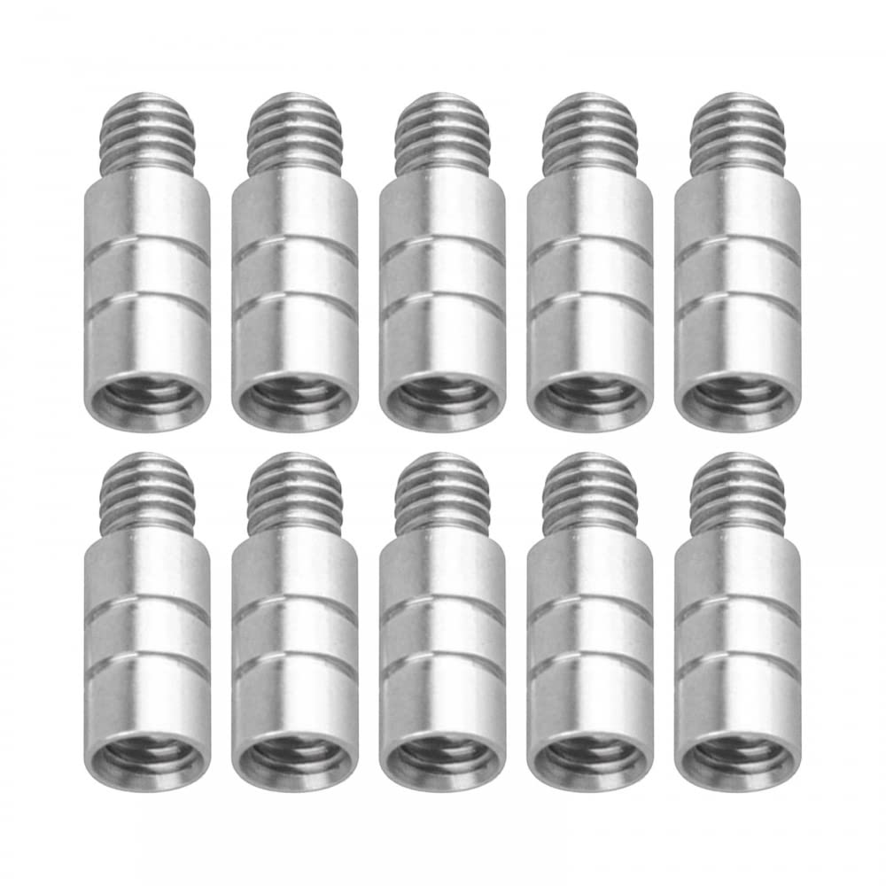 MiOYOOW 10PCS Dart Weights, Brass Add Accentuator with 2BA Threads for Darts(2g)