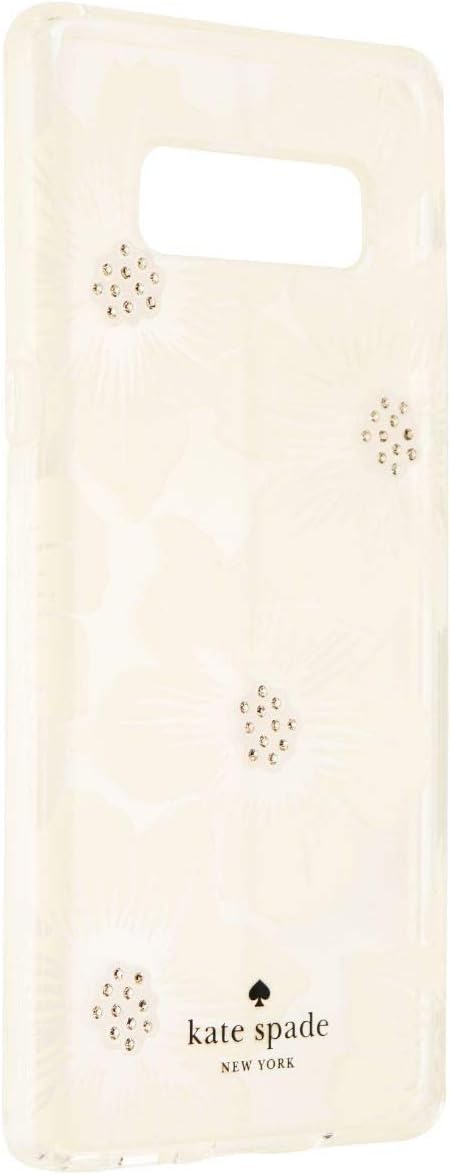 Kate Spade Flexible Hardshell Case for Galaxy Note 8 - Clear/White Flowers