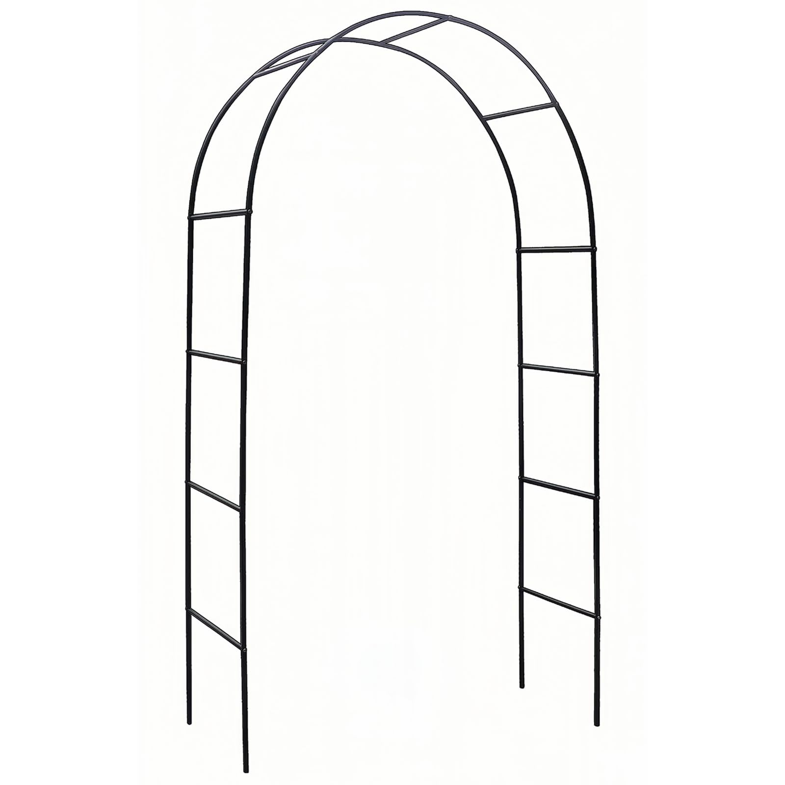 ATR ART TO REAL Garden Arch Trellis for Climbing Plants,Outdoor Pergola Wedding decorations for Ceremony,Free Assembly in 2 Sizes,240cm or 196cm Height of Wide Sturdy Garden Metal Balloon Arbor