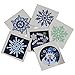 Assorted Winter Snowflake Snowman Theme Temporary Tattoos (144)