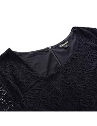 Chicwe Mujer cuello asimétrico con forro elástico Plus tamaño vestido de encaje de flores Jazz 1 x -4 x