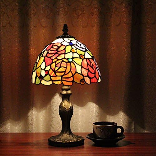 TOYM 8 inch Tiffany table lamps Restaurant & Bar Cafe tearoom then it Bedside lamp luxury retro manual