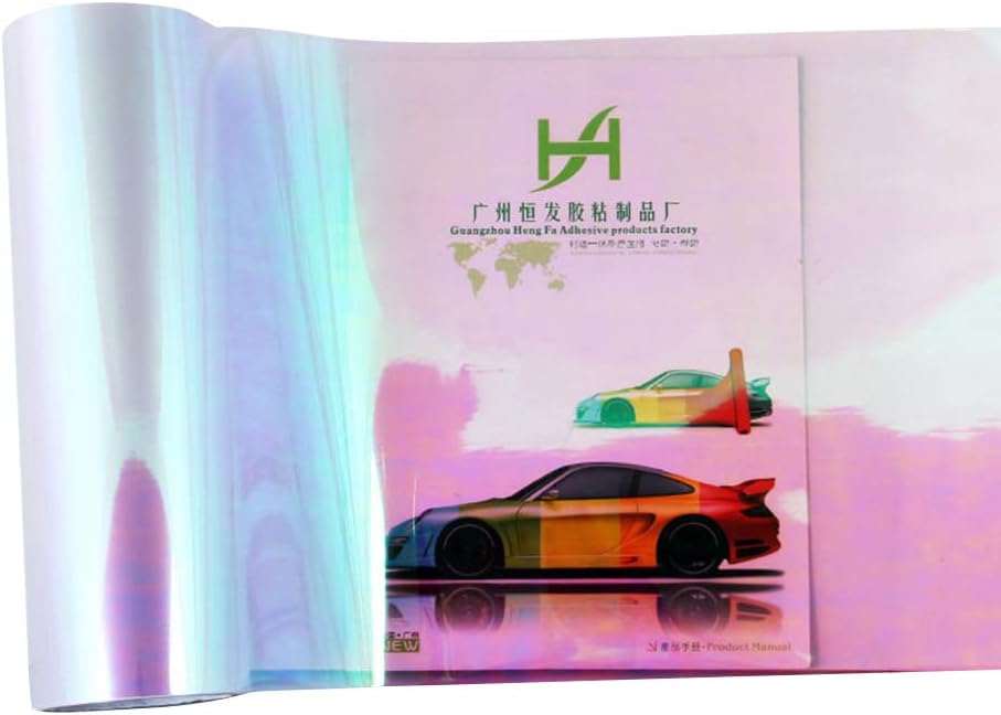EBILUN Shiny Chameleon Car Light Sticker Smoke Fog Light Taillight Headlight Tint Vinyl Film Sheet Transparent 30x60cm