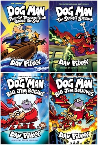 Dog Man 1,2,3 Book Series Set][Dog Man: A Tale of Two Kitties;Dog