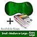 Sleep Mask (SMALL-Med Size) Sleeping Mask for Men or Women. A Quality GREEN Satin Travel Mask and Natural Rest Aid for Sleep Disorders & Insomnia