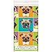 Pug Puppy Birthday Plastic Tablecloth, 84