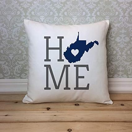 Amazon Com West Virginia Pillow Cover West Virginia State