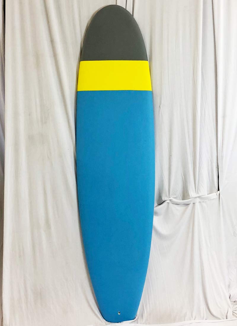 Gry Yel Lblu サーフボード Logo ノーロゴ ハード素材ボトム B07ndyh27j ソフトボード フィン付き 7 2 No サーフボード 全品送料0円