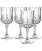Cristal D'Arques Longchamp 8-1/4-Ounce Goblet, Set of 4