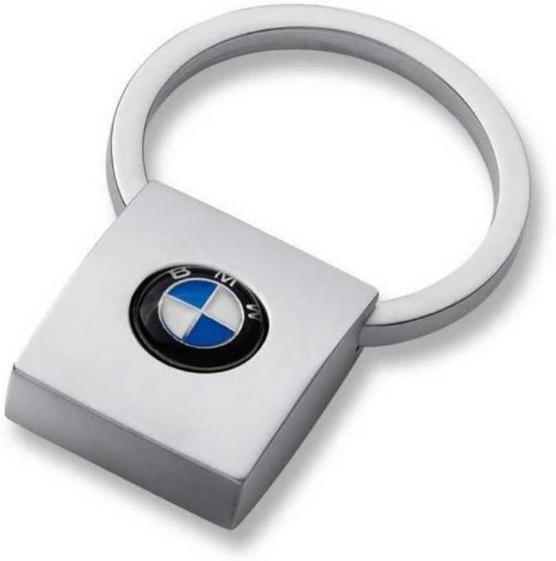 BMW Genuine Metal Keyring Key Chain Keyfob Square Pendant 80 56 0 443