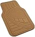 Amazon Basics 4 Piece Rubber Car Floor Mat, Beige