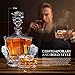 Pacific Whiskey Glasses, Gift Pack Set Of 2 - Scotch Lead Free Liquor Tumblers, Dishwasher Safe, Classic Old Fashioned Barware, Rum Vodka Glassware, Elegant Ultra Clarity Cocktail Bourbon Whisky Glass