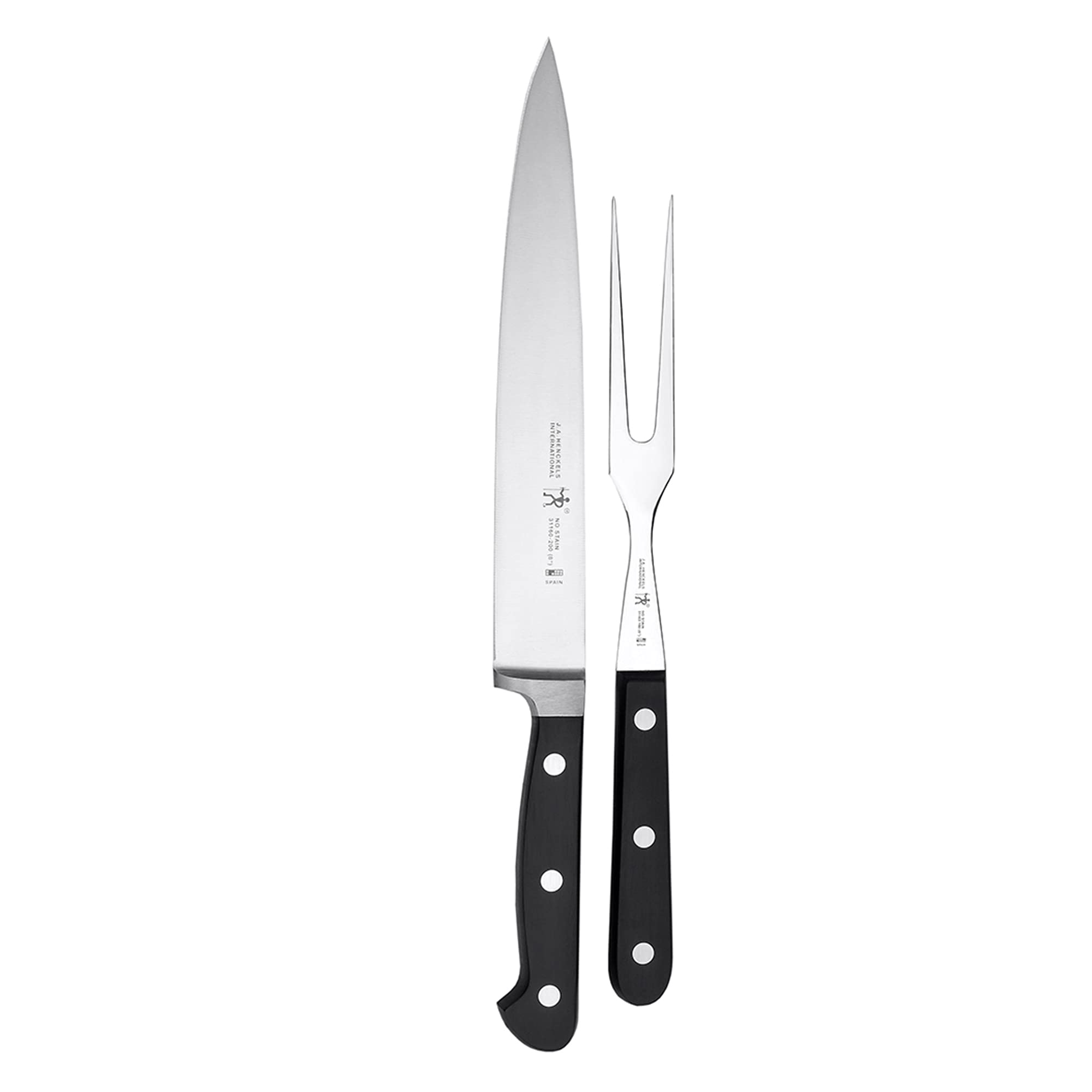 HENCKELS CLASSIC Carving Set, 2-piece, Black/Stainless Steel