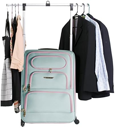 The Travel Angel Suitcase Large Aqua/ Pink "Miami Beach"