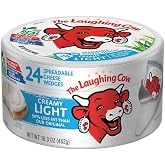 The Laughing Cow Creamy Light Spreadable Cheese Wedges, 24 ct.