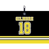 Scale Wear Design Magnetic Gilmore Waffle Golf Towel – Large 16"x24" Clean Golf Club Ball Magnet Clip to Hang on Bag Cart Strong Premium Strength Ultra Absorbent Gear Happy Men Gilmore 18