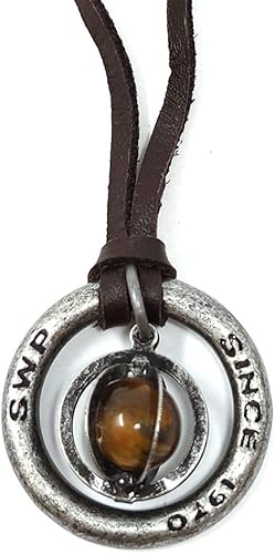 Amazon S W P ストーン メンズ ネックレス シンプル リング 天然石 革ひも ロング ネックレス パワーストーン レザー ペンダント タイガーアイ Rsbn 001f ジュエリー 通販