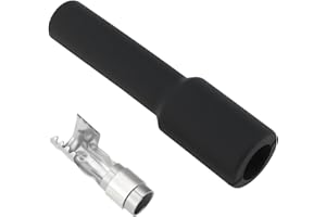 OTOTEC Straight Unsuppressed Spark Plug Cap Terminal for Connecting Harness 66x10x7mm