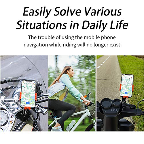 SanLead Bike Phone Mount with Charging Compartment 360° Rotation Bike