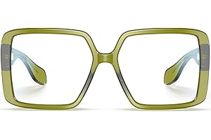 VISOONE Oversized TR90 Blue Light Blocking Glasses Fashion Accessories Non Prescription for Women Harvard