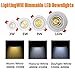 LightingWill 2inch LED Dimmable Downlight, 3W COB Recessed Ceiling Light, Daylight White 5500K-6000K, CRI80, 25W 220LM Halogen Bulbs Equivalent, White (10 Pack)