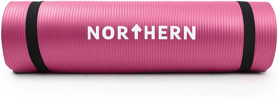 Fashion Thirsty Northern Yoga Mat 10mm Non Slip Large Surface Carry Strap