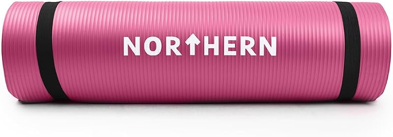 Fashion Thirsty Northern Yoga Mat 10mm Non Slip Large Surface Carry Strap