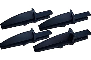 FITTER CRITTER Replacement Lasko Box Fan Feet, 4 Pack, Stronger Than Original, Excellent Fit, 2 SETS OF 2 FEET, 4 FEET TOTAL, BLACK