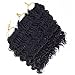 14inch 3packs Wavy Senegalese Twist Crochet Hair Curly Crochet Twist Braids Wavy Ends Synthetic Twist Braiding Hair Extensions (1b)