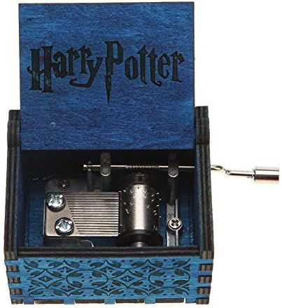 Housesczar Antique Carved Wood Music Box Retro Ancient Hand Crank Music Case Birthday Gifts Ornament Decoration