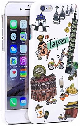 iPhone 6/6s Plus Case WaKase [Voyage] Slim Fit Design Printed Fine Texture PC Case - Taipei