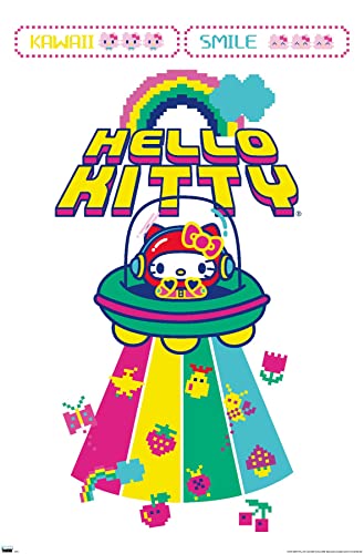 Trends International Hello Kitty: 22 Kawaii Arcade - Alien Wall Poster, 34L x 2…