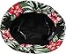 KBM-006 BLK-RED Flag Patriotic Stars and Stripes Floral Galaxy Leaf Aztec Tropical Print Bucket Hat Summer Boonie Cap