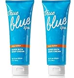 x2 Bath and Body Works True Blue Spa Shea Butter Super Rich Cream Lotion 10 Ounce Set of 2