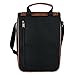 Frehore® Wine Leather Tote Cooler Insulated Bag - Luxury 2 Bottle Carrier Design For Lunch/Travel - Idea Gift For Women/Man (Reserve Place For Corkscrew Opener, Dark Brown)