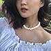 HAOEN Natural Puka-Shell-Choker-Necklace, Handmade Vsco-Seashell Choker Necklace for Women Men Boys Girls,White Unisex Adjustable Shell Necklace Choker 4 pcs