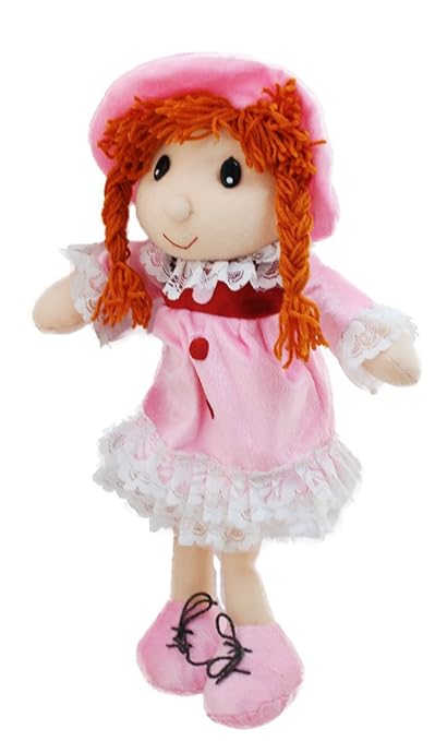 Tickles Pink Beautiful Smiling Doll Stuffed Soft Plush Toy Love Girl 36 cm