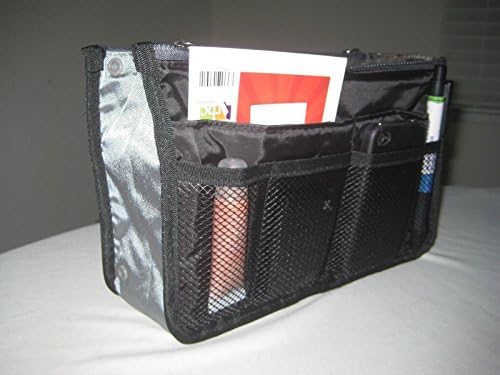 Space Saver Bags Women Travel Insert Handbag Liner Tidy Organiser Black