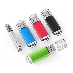 TOPESEL 5 Pack 2GB USB 2.0 Flash Drive Memory Stick